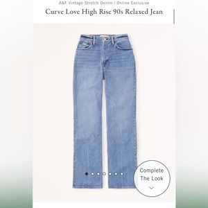 Curve love 90s relax, Jean high-rise